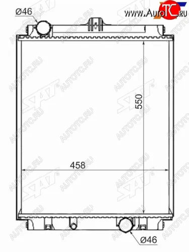 Радиатор охлаждающей жидкости SAT Mitsubishi Fuso Canter (2000-2007)