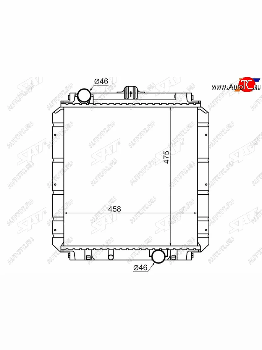 Радиатор охлаждающей жидкости SAT Mitsubishi Fuso Canter (2000-2007)  в Керчи Республика Крым