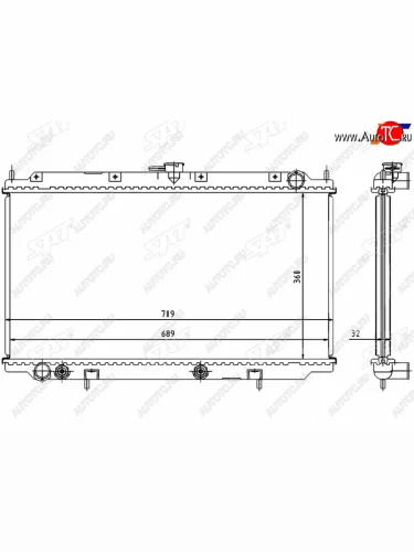Радиатор охлаждающей жидкости SAT Nissan Sunny B15 (1998-2004)