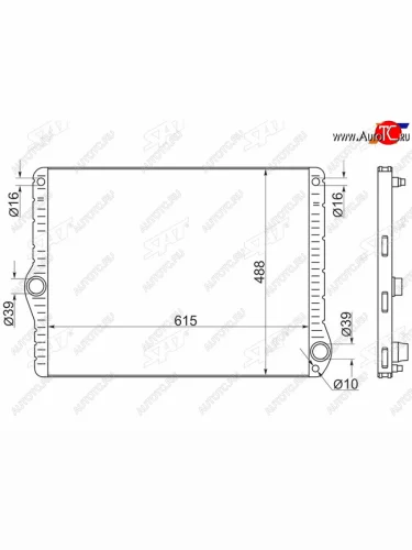 Радиатор охлаждающей жидкости SAT BMW 5 серия F08 (2013-2017)