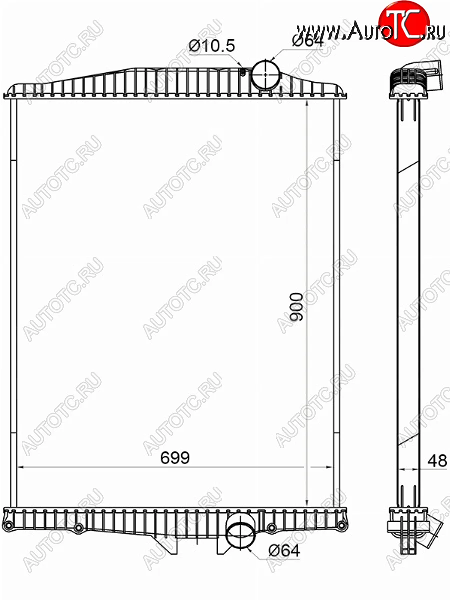 Радиатор охлаждающей жидкости SAT  Volvo FH (2002-2012) 12  в Керчи Республика Крым