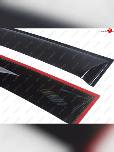 Комплект дефлекторов окон COMFORT (черные) Opel Astra  H (2007-2009) седан рестайлинг