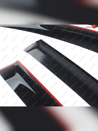 Комплект дефлекторов окон COMFORT (черный) Renault Arkana (2019-2025)