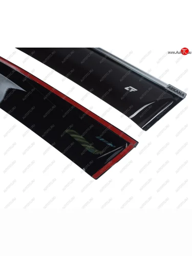 Комплект дефлекторов окон COBRA TUNING (хромированный молдинг) Renault Arkana (2019-2025)