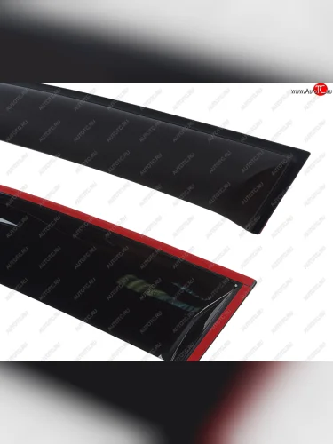 Комплект дефлекторов окон COMFORT (черные) Renault Logan 1 дорестайлинг (2004-2010)