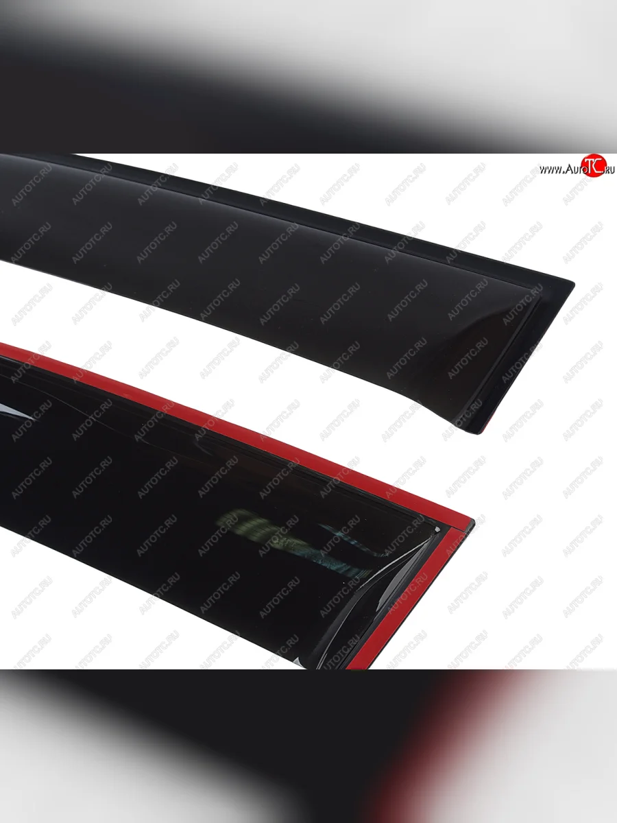 Комплект дефлекторов окон COMFORT Renault Logan 1 дорестайлинг (2004-2010) (черные)  в Самаре Самарской области