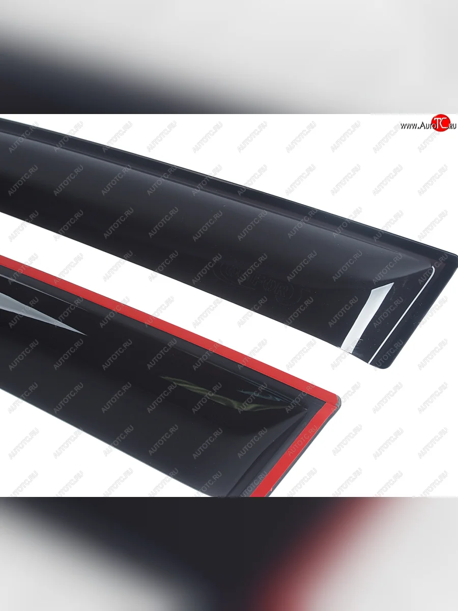 Комплект дефлекторов окон COMFORT Toyota Corolla E120 универсал рестайлинг (2004-2007) (черные)  в Самаре Самарской области