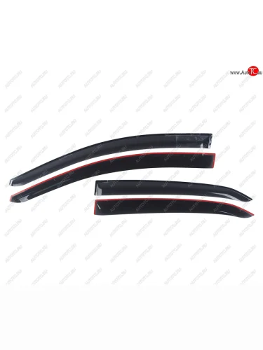 Комплект дефлекторов окон COMFORT (черные) Toyota Corolla E180 дорестайлинг (2013-2016)