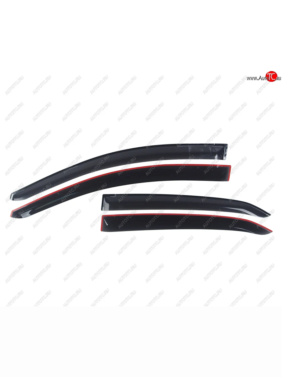 Комплект дефлекторов окон COMFORT Toyota Corolla E180 дорестайлинг (2013-2016) (черные)  в Перми Пермском крае