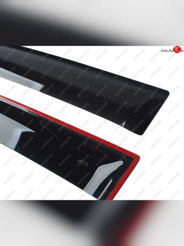 Комплект дефлекторов окон COMFORT (черные) Toyota Highlander XU50 дорестайлинг (2013-2017)