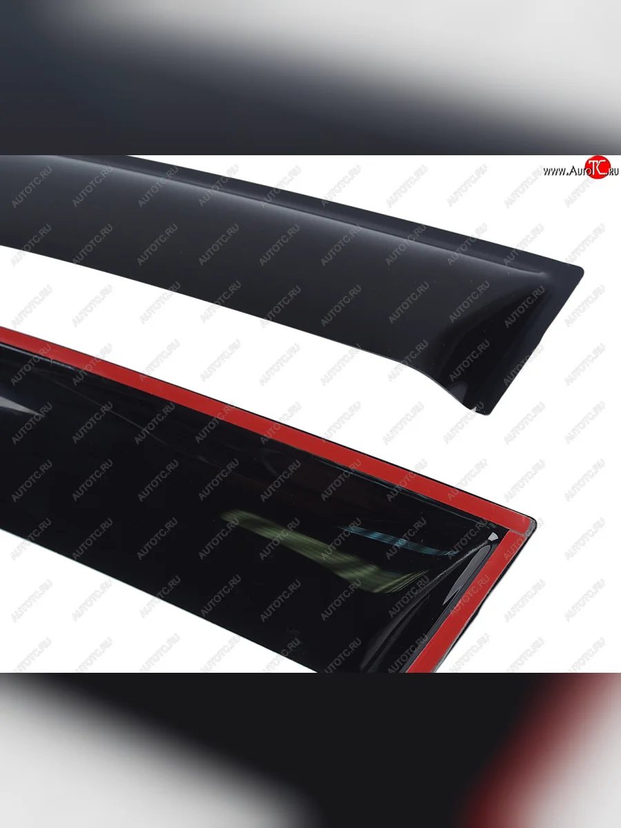 Комплект дефлекторов окон COMFORT Renault Sandero 2 дорестайлинг (2014-2018) (черные)  в Перми Пермском крае