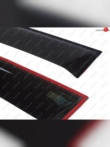 Комплект дефлекторов окон COMFORT (черный) Skoda Octavia A7 дорестайлинг лифтбэк (2012-2017)