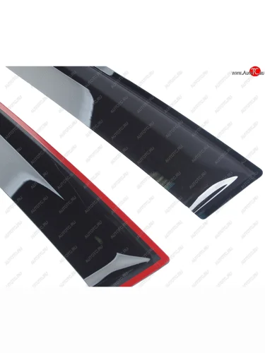 Комплект дефлекторов окон COMFORT (черные) Subaru Forester  SK/S14 (2018-2021) дорестайлинг