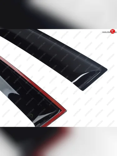 Комплект дефлекторов окон COMFORT (черные) Volkswagen Jetta A6 седан дорестайлинг (2011-2015)