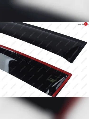 Комплект дефлекторов окон COMFORT (черные) Volkswagen Tiguan NF дорестайлинг (2006-2011)