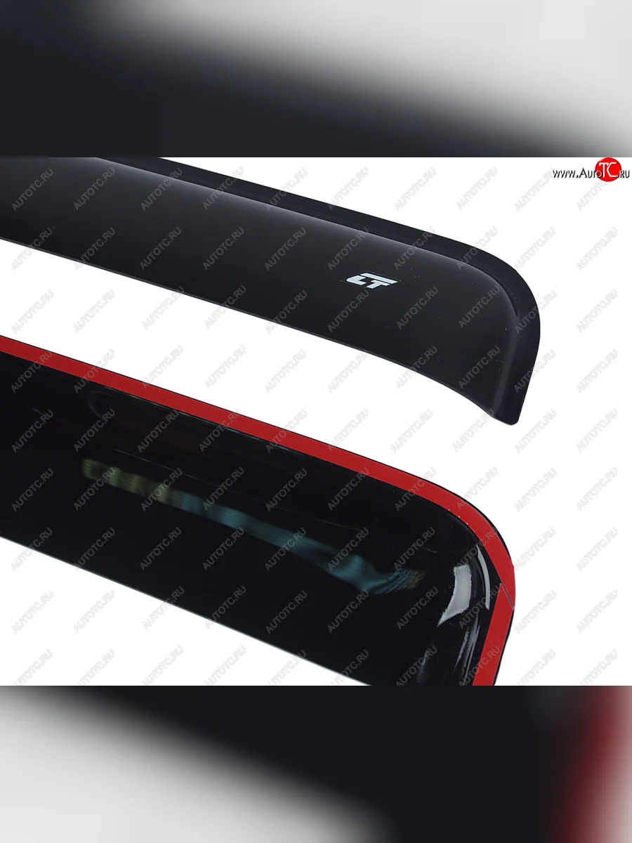 Комплект дефлекторов окон COBRA TUNING Лада ВАЗ Ока 1111 (1988-2008) (черный глянцевый)  в Воронеже Воронежской области