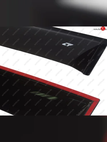 Комплект дефлекторов окон COBRA TUNING (черный глянцевый) Лада ВАЗ Калина 1118 седан (2004-2013)