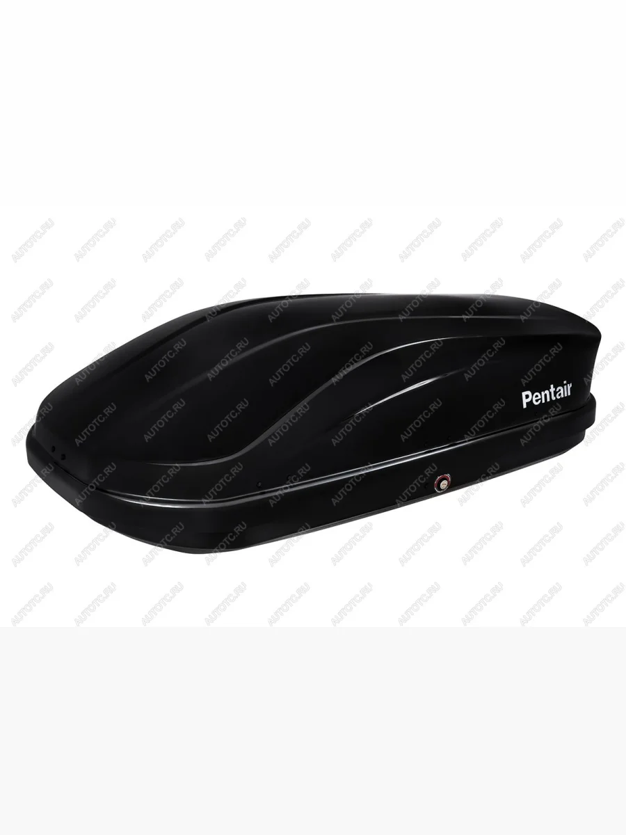 Багажный бокс на крышу (360 л. 143x90x39,5 см, двусторонний) Pentair PYTHON 360L   (черный глянец)  с доставкой в г. Керчь