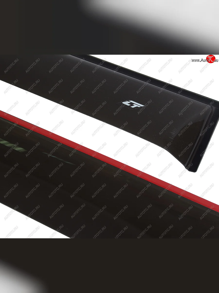 Комплект дефлекторов окон COBRA TUNING Лада ВАЗ нива 4х4 2131 5 дв. дорестайлинг (1993-2019) (черный глянцевый)  с доставкой в г. Керчь