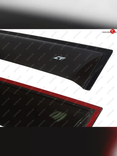 Комплект дефлекторов окон COBRA TUNING (черный глянцевый) Лада ВАЗ Приора 2170 седан дорестайлинг (2007-2014)