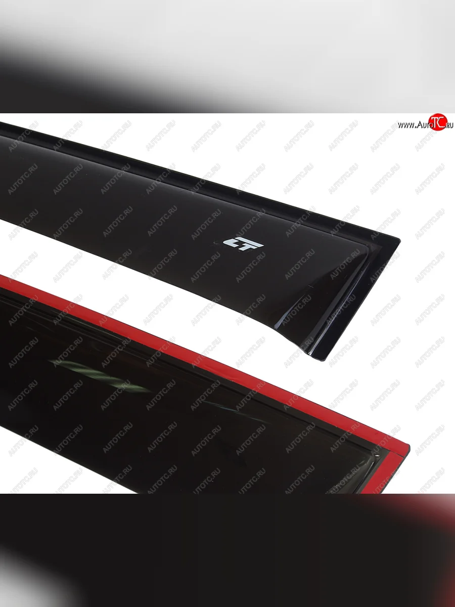 Комплект дефлекторов окон COBRA TUNING Лада ВАЗ Приора 2171 универсал дорестайлинг  (2008-2014) (черный глянцевый)  в Воронеже Воронежской области