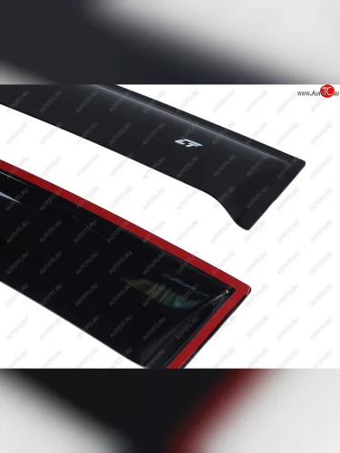 Комплект дефлекторов окон COBRA TUNING (черный глянцевый) Лада ВАЗ Гранта 2190 седан  дорестайлинг (2011-2017)