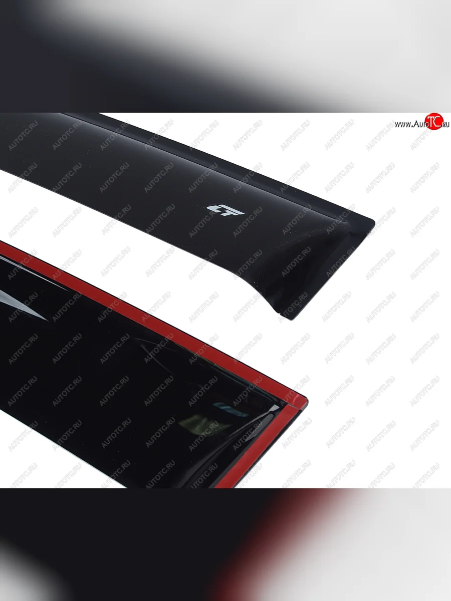 Комплект дефлекторов окон COBRA TUNING Лада ВАЗ Гранта 1 2191 лифтбэк дорестайлинг  (2011-2013) (черный глянцевый)  в Воронеже Воронежской области