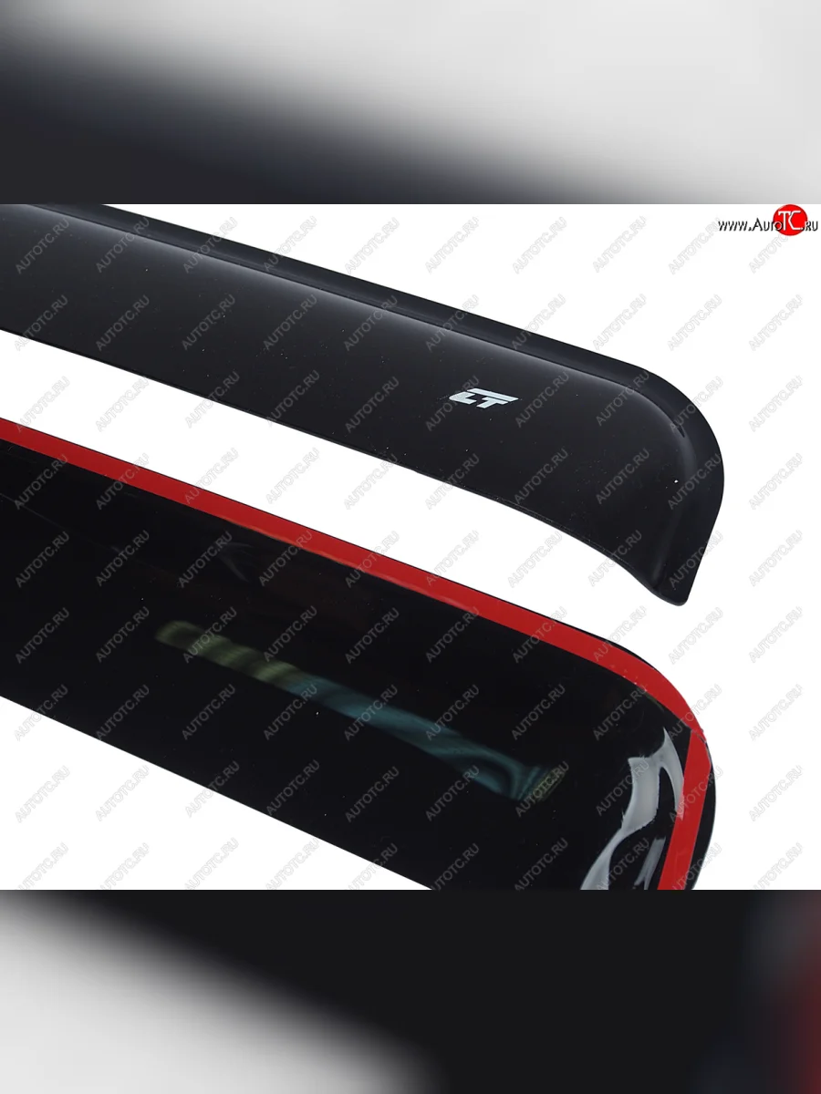 Комплект дефлекторов окон COBRA TUNING ГАЗ Соболь 2217 автобус дорестайлинг  (1998-2002) (черный глянцевый)  в Самаре Самарской области