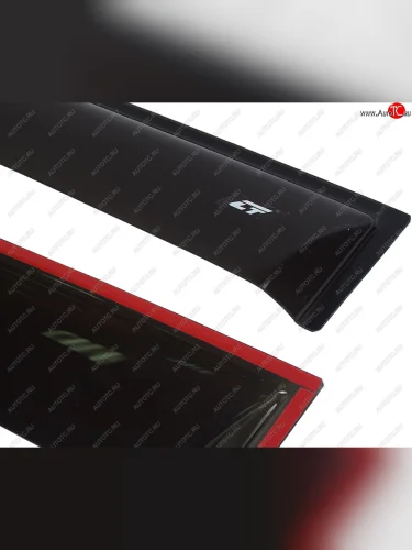 Комплект дефлекторов окон COBRA TUNING (черный глянцевый) Лада ВАЗ Ларгус дорестайлинг R90 (2012-2021)