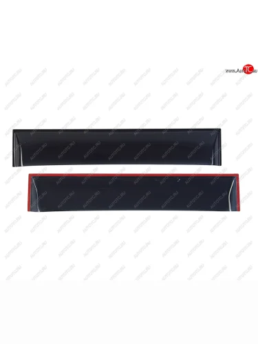 Комплект дефлекторов окон (прямой) COBRA TUNING (черный глянцевый) МАЗ 5551  рестайлинг (1996-2020)