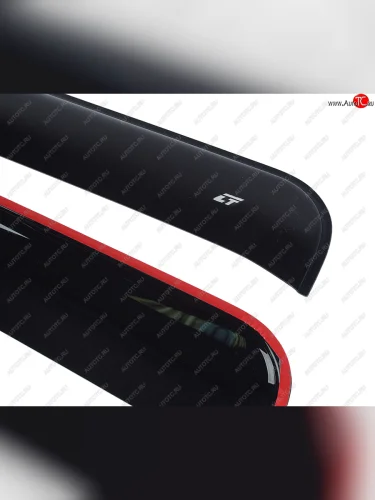 Комплект дефлекторов окон (длинный) COBRA TUNING (черный глянцевый) МАЗ 5440 (1996-2009)