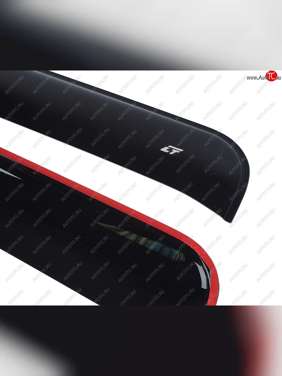 Комплект дефлекторов окон (длинный) COBRA TUNING МАЗ 5440 (1996-2009) (черный глянцевый)  в Керчи Республика Крым