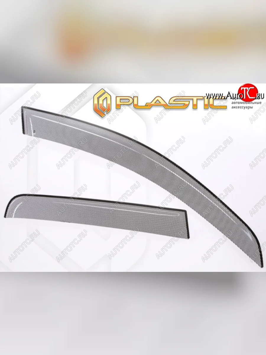 Комплект дефлекторов окон CA-Plastic Mazda CX-7 ER рестайлинг (2010-2012) (Шелкография черная)  в Самаре Самарской области