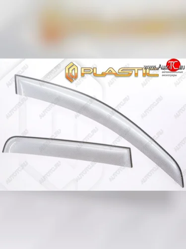 Комплект дефлекторов окон CA-Plastic (Шелкография серебро) Honda Freed  GB3,GB4 (2008-2011) минивэн дорестайлинг