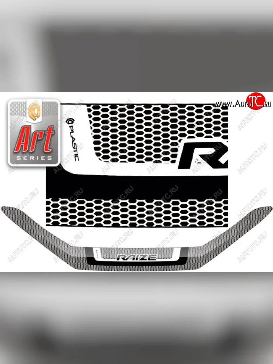 Дефлектор капота ( рынок Японии) CA-Plastic Toyota Raize A210A,A202A,A200A,A201A (2019-2025) (Серия Art графит)  в Керчи Республика Крым