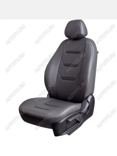 Комплект чехлов для сидений (РЗС 60/40 +подлокот. 2П+ 1Г Орегон) ТУРИН-2 Lord Autofashion (серый, вставка серая+черная, строчка серая) Mazda 3/Axela  BK (2003-2009) дорестайлинг седан, дорестайлинг, хэтчбэк, рестайлинг седан, рестайлинг, хэтчбэк