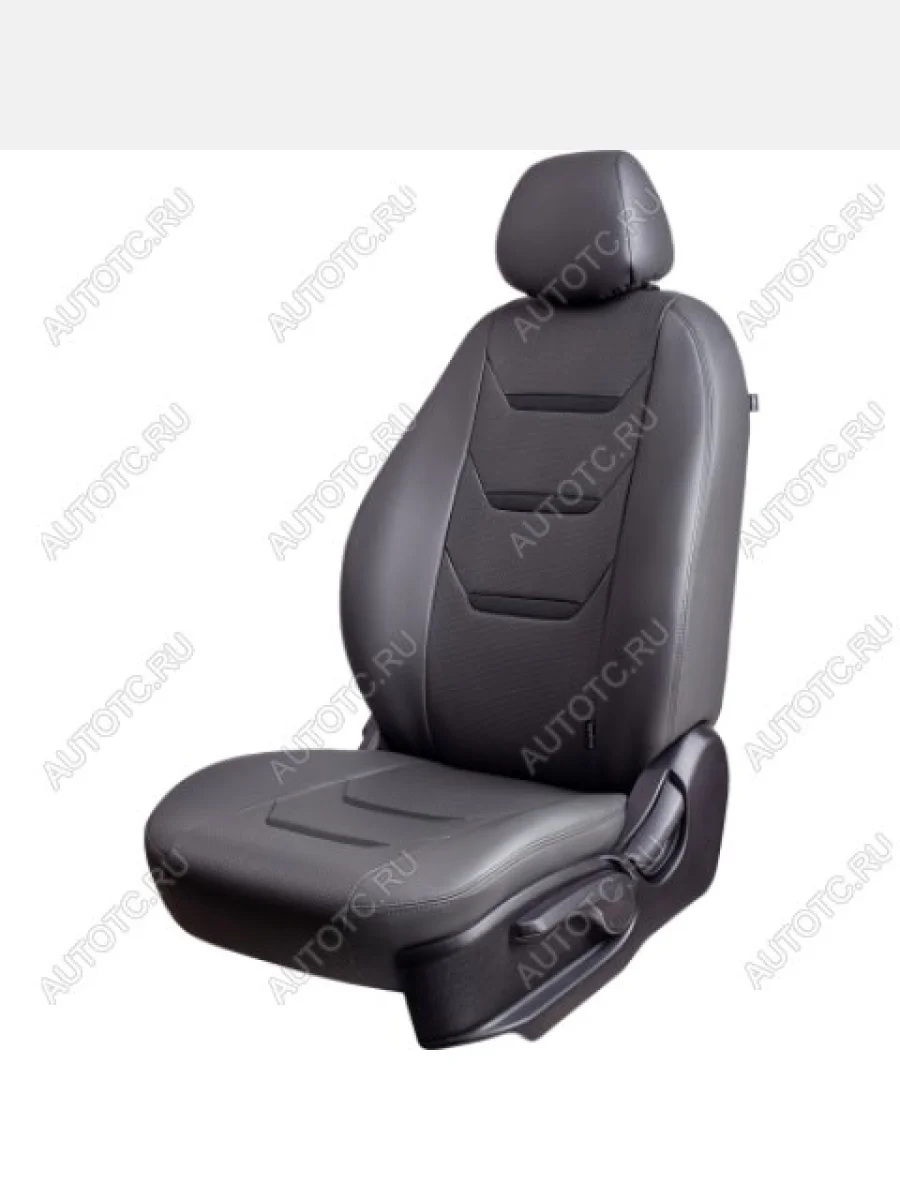 Комплект чехлов для сидений (РЗС 60/40 +подлокот. 2П+ 1Г Орегон) ТУРИН-2 Lord Autofashion  Mazda 3/Axela (2003-2009) BK (серый, вставка серая+черная, строчка серая)  в Самаре Самарской области