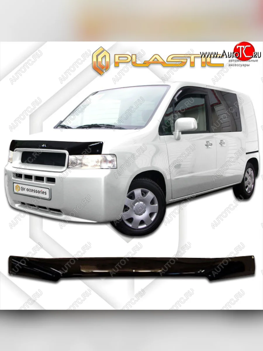 Дефлектор капота CA-Plastic Honda Spike (2002-2005) (Classic черный)  в Керчи Республика Крым