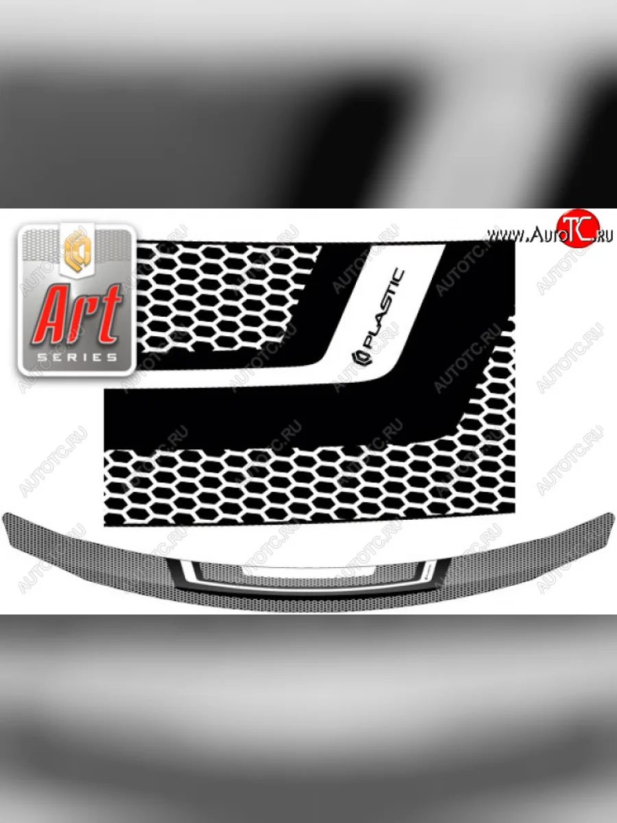 Дефлектор капота CA-Plastic Hyundai Elantra CN7 (2020-2023) (Серия Art серебро)  в Керчи Республика Крым