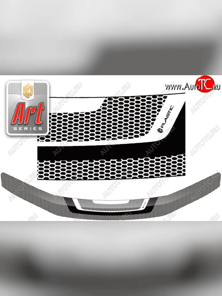 Дефлектор капота CA-Plastic Lexus HS250h F10 дорестайлинг (2009-2013) (Серия Art серебро)  в Перми Пермском крае