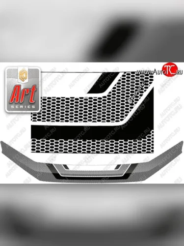 Дефлектор капота CA-Plastic (Серия Art серебро) Haval H5 рестайлинг (2020-2023)