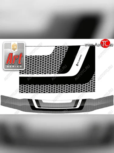 Дефлектор капота CA-Plastic (Серия Art серебро) Nissan Terrano Regulus  1 R50 (1996-2002)