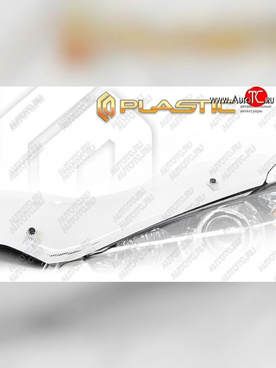 Дефлектор капота CA-Plastic Renault Logan 2 рестайлинг (2018-2025) (Серия Art серебро)  в Керчи Республика Крым