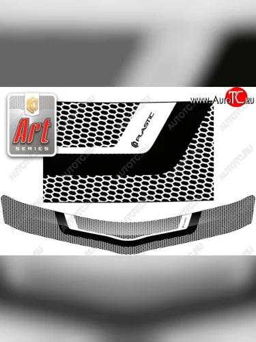 Дефлектор капота CA-Plastic (Серия Art серебро) Toyota Passo Sette MPV (2008-2012)