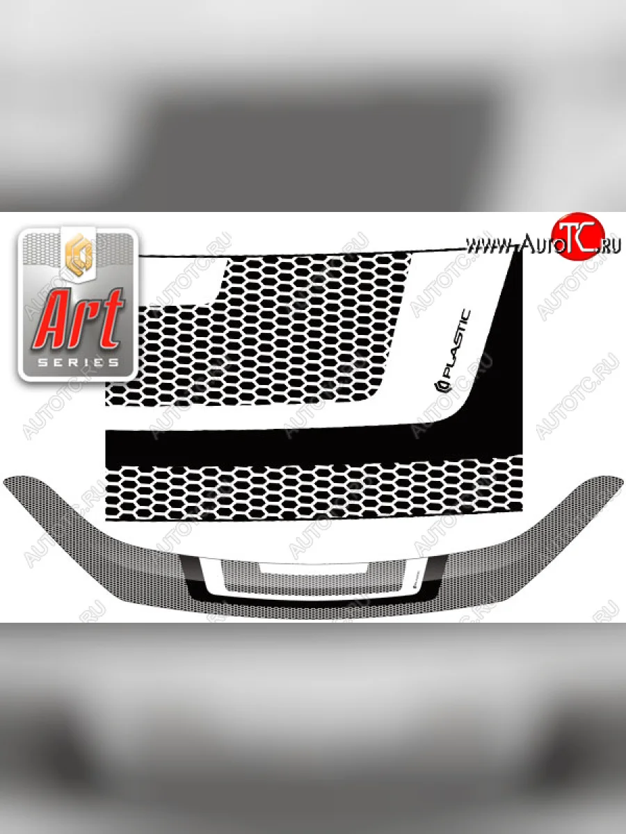 Дефлектор капота CA-Plastic Changan CS75 1-ый рестайлинг (2018-2022) (Серия Art черная)  в Перми Пермском крае