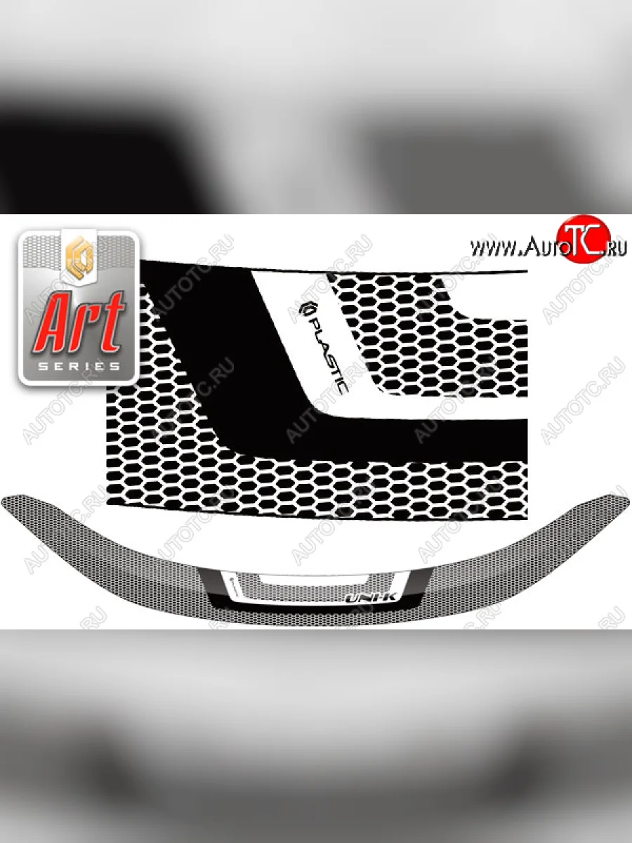 Дефлектор капота CA-Plastic Changan UNI-K (2020-2025) (Серия Art черная)  в Керчи Республика Крым