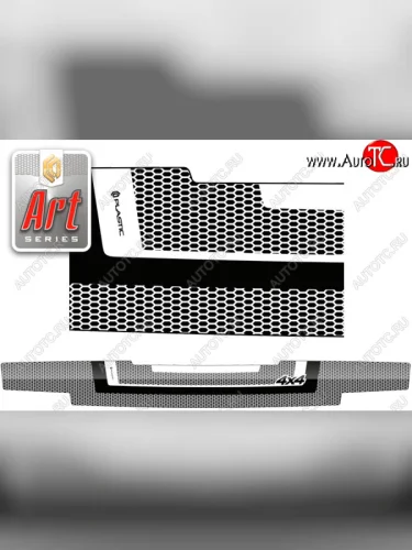 Дефлектор капота CA-Plastic (Серия Art черная) Лада ВАЗ Нива 4х4 2121 3 дв. дорестайлинг (1977-2019)