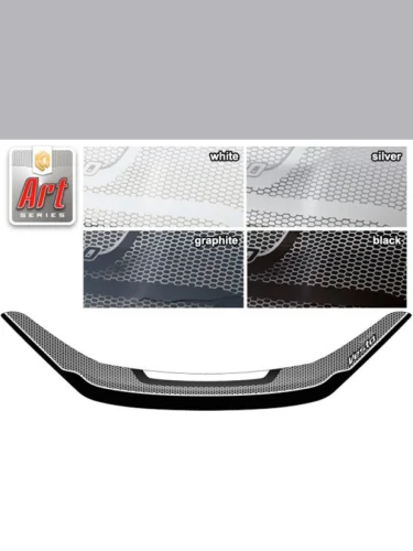 Дефлектор капота CA-Plastic (Серия Art черная) Лада ВАЗ Веста Кросс NG SW 2181 универсал рестайлинг (2022-2025)