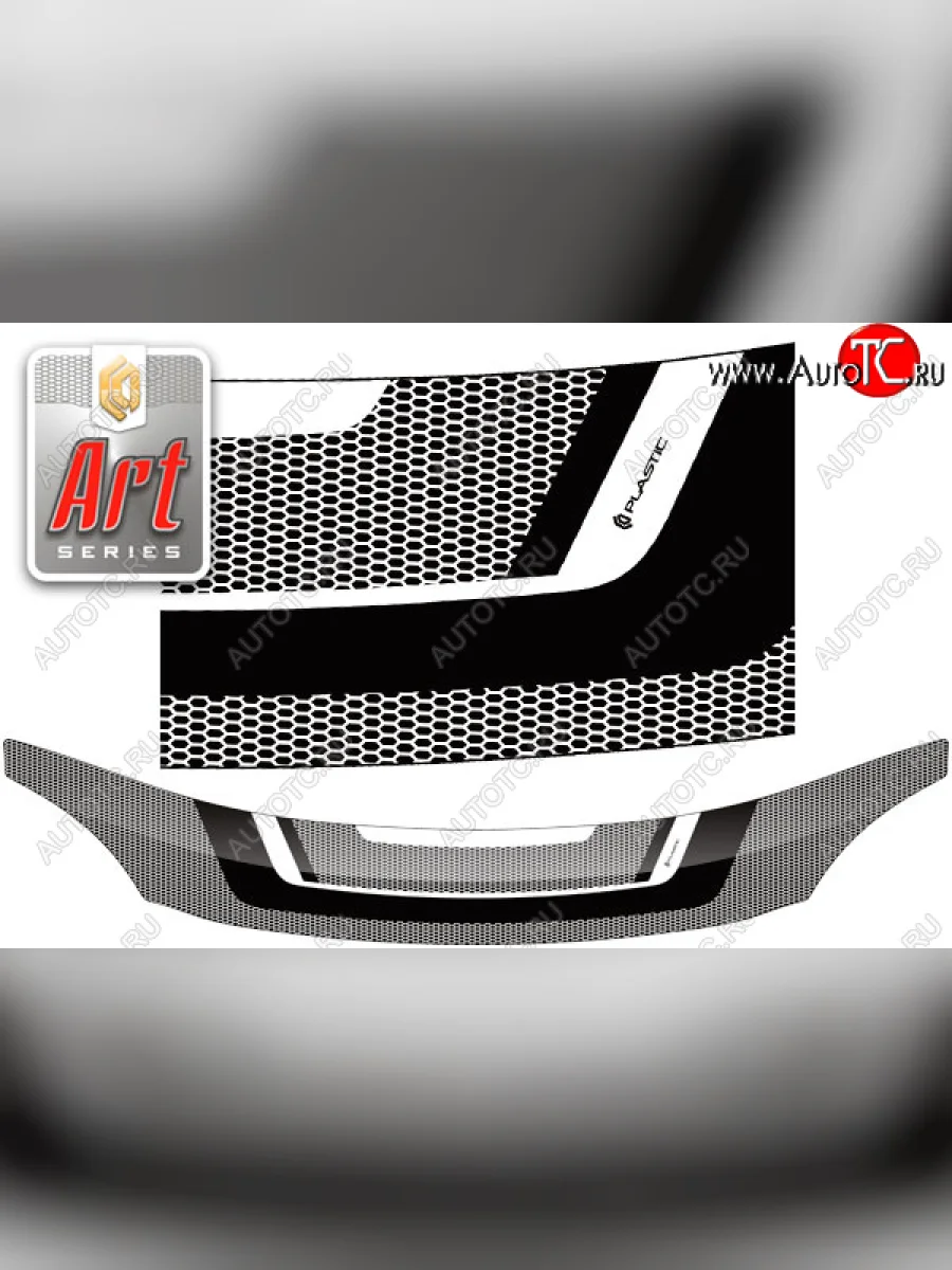 Дефлектор капота CA-Plastic ГАЗ ГАЗон Next (2014-2025) (Серия Art черная)  в Керчи Республика Крым