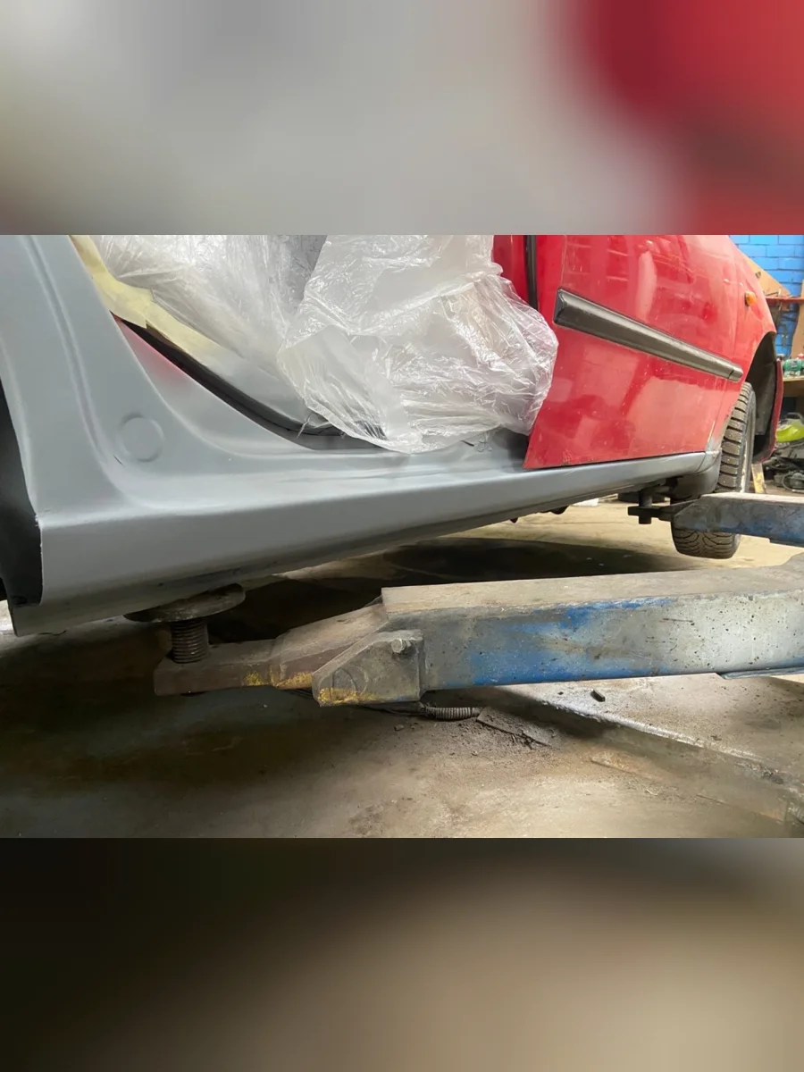 Левый ремонтный порог ПОРОГИ-АВТО  Hyundai Accent (1994-2011) 1 X3, 3 MC (холоднокатаная сталь 1 мм)  в Самаре Самарской области